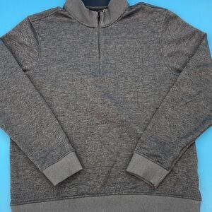 Under Armour Quarter-Zip Fleece Pullover Men's Gray Size Large